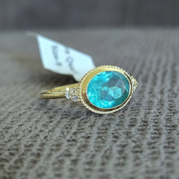 Shivam Green💚 Quartz Ellipse Ring💍 - NWT - Picture 13 of 16